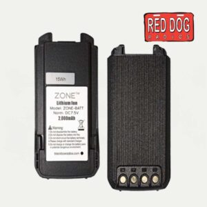 2000mAh Lithium Ion Battery for Zone Radios - High Capacity Replacement