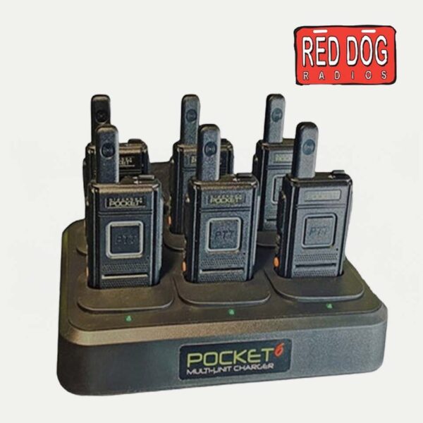 6-Unit Drop-In Rapid Charging Station | POCKET6 Multi-Unit Charger for Pocket+G3