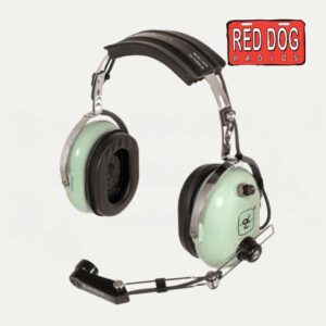 David Clark H3332 Over-the-Head Headset with Mic On/Off ? 6' Extended Coil Cord, Momentary PTT