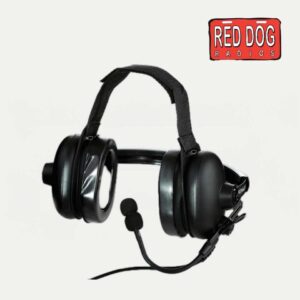 Kenwood KHS-10D-BH Heavy-Duty Behind-the-Head Headset with Noise-Canceling Boom Mic & In-Line PTT