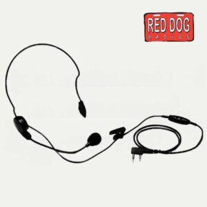 Kenwood KHS-22A Behind-the-Head Headset with Flexible Boom Mic and In-Line PTT