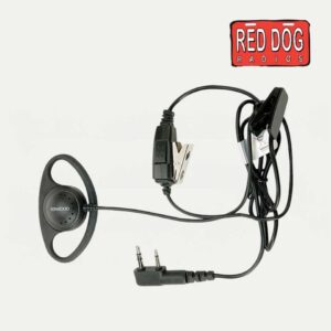 Kenwood KHS-27A D-Ring Ear Hanger with PTT & Microphone