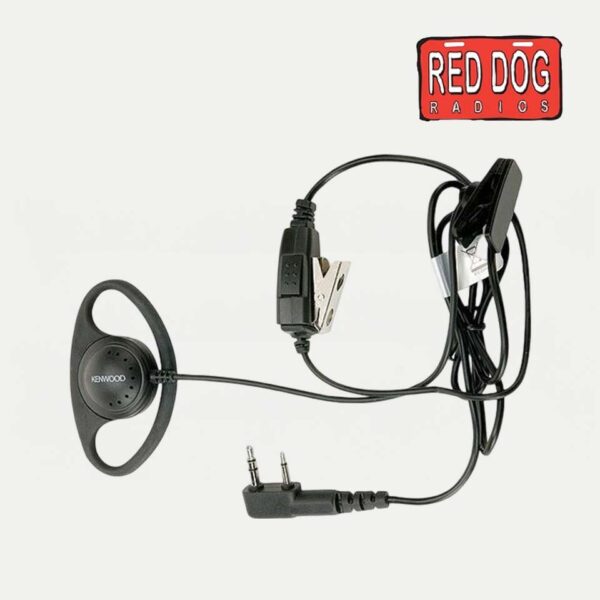 Kenwood KHS-27A D-Ring Ear Hanger with PTT & Microphone