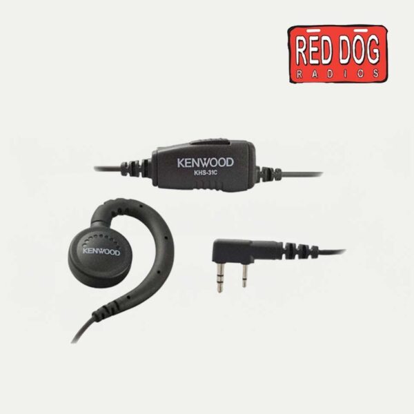 Kenwood KHS-31C C-Ring Ear Hanger with PTT & Microphone