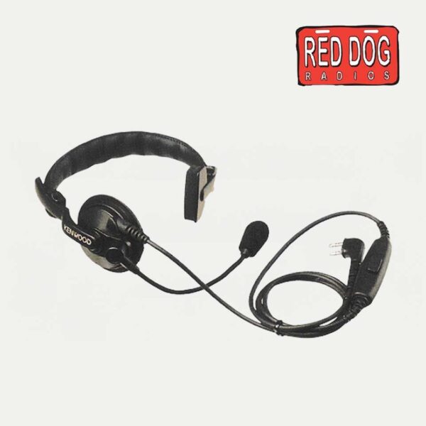 Kenwood KHS-7 Single Muff Headset with Boom Microphone (Black)