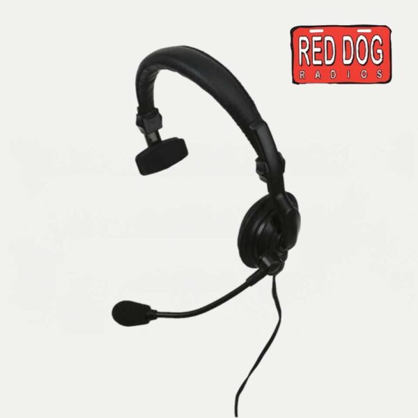 Kenwood KHS-7A Lightweight Single Muff Headset with Boom Mic and In-Line PTT