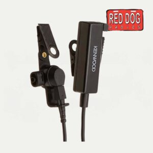 Kenwood KHS-8BL Two-Wire Palm Microphone with Earphone (Black)