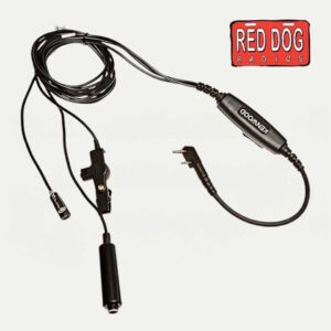 Kenwood KHS-9BL Three-Wire Lapel Microphone with Earphone (Black)