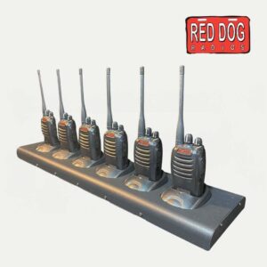 M1-DMR 6-Unit Charger with Pod, Rapid Rate Desktop Charger Rack, Blackbox M1-DMR Radios