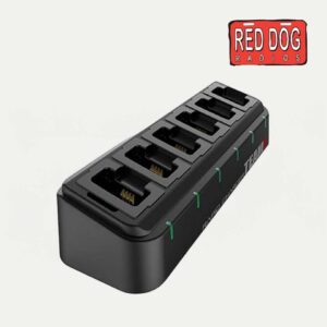Team6 Mini 6-Bank Two-Way Radio/Cellphone Rapid Charger with 6 Interchangeable Pods | Universal and Future-Proof