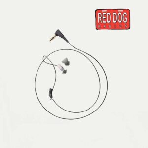 Impact Micro Tubeless Listen-Only Earpiece Black L-shaped 3.5mm Audio Jack