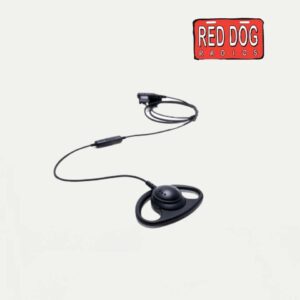 Impact Silver Series 1-Wire Surveillance Kit with Micro In-Line Push-To-Talk (PTT) and Flexible Fixed D-Shaped Ear Hanger