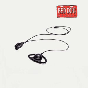 Impact Silver Series 1-Wire Surveillance Kit Hardwired with D-Shape Earpiece for Two-Way Radio