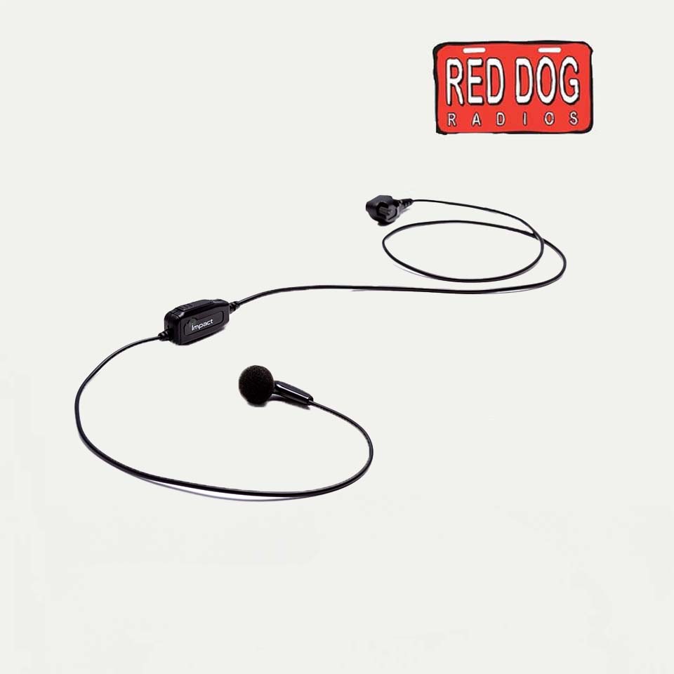 Impact Silver Series 1-Wire Surveillance Kit for Two-Way Radio with Ear Bud